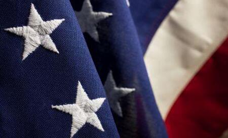 Close up image of the American Flag